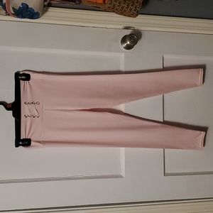 FWC Women's Pink Yoga Pants w/ Lacing Detail Size XS